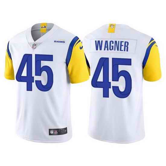 Men Los Angeles Rams #45 Bobby Wagner White Vapor Untouchable Limited Stitched Football jersey