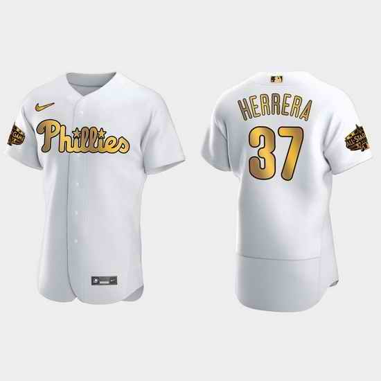 Men Philadelphia Phillies Odubel Herrera 2022 Mlb All Star Game White Gold Men Jersey