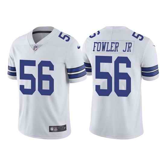 Men Dallas Cowboys #56 Dante Fowler Jr  White Vapor Limited Stitched Jersey