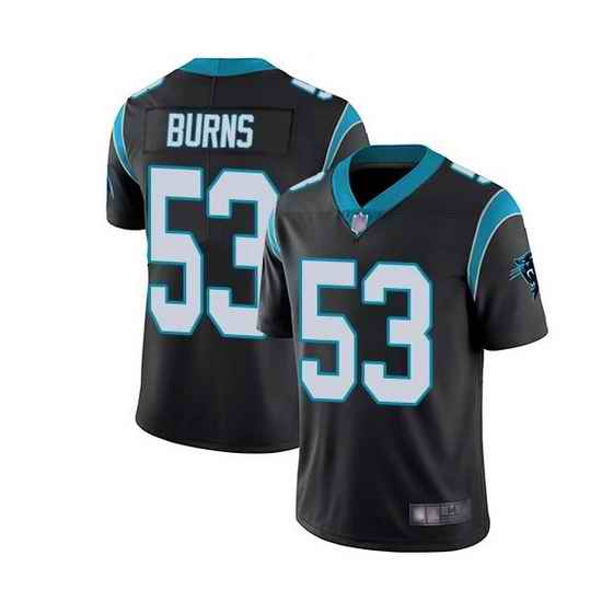 Men Carolina Panthers #53 Brian Burns Black Vapor Untouchable Limited Stitched Jersey