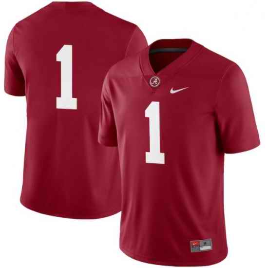 Men's Nike Alabama Crimson Tide NO. #1 Red NCAA Jersey->alabama crimson tide->NCAA Jersey