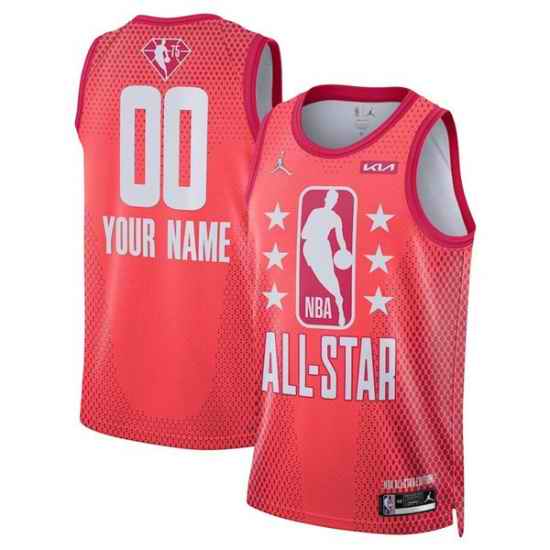 Men 2022 All Star Active Player Custom Maroon Stitched Basketball Jerse->2022 all star->NBA Jersey