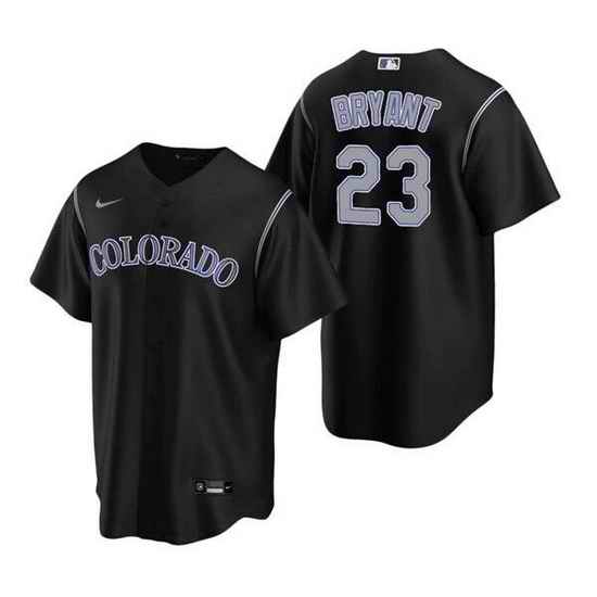 Men Colorado Rockies #23 Kris Bryant Black Stitched Baseball Jersey->colorado rockies->MLB Jersey