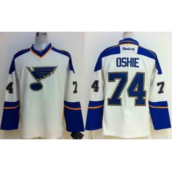 St.Louis Blues #74 TJ Oshie White NHL Jerseys