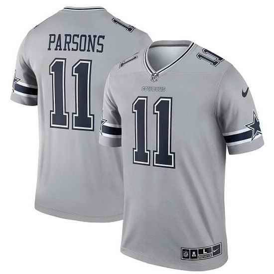 Men Dallas Cowboys #11 Micah Parsons Limited Gray Inverted Vapor Nike Jersey