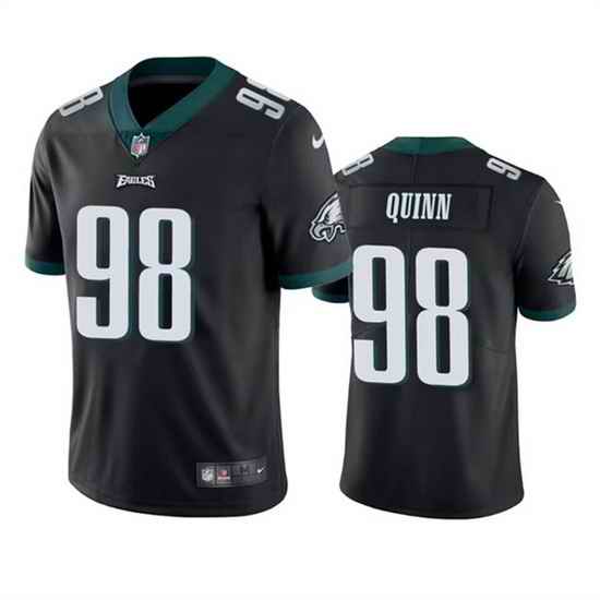 Men Philadelphia Eagles #98 Robert Quinn Black Vapor Untouchable Limited Stitched Jersey