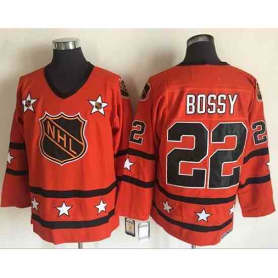 1972-81 NHL All-Star #22 Mike Bossy Orange CCM Throwback Stitched Vintage Hockey Jersey->1972-81 nhl all-star->NHL Jersey