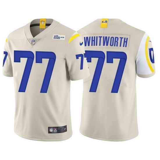 Men Nike Los Angeles Rams #77 Andrew Whitworth Bond Vapor Untouchable Limited Jersey
