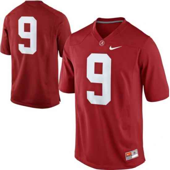 Men's Nike Alabama Crimson Tide NO.9 Red NCAA Jersey->alabama crimson tide->NCAA Jersey