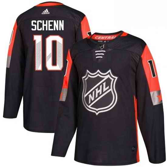 Mens Adidas St Louis Blues #10 Brayden Schenn Authentic Black 2018 All Star Central Division NHL Jersey
