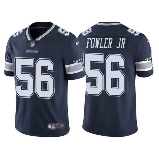 Men Dallas Cowboys #56 Dante Fowler Jr  Navy Vapor Limited Stitched Jersey