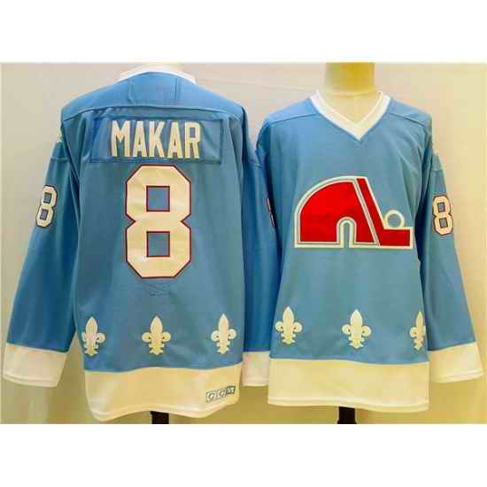 Men Colorado Avalanche #8 Cale Makar Blue Stitched Jersey