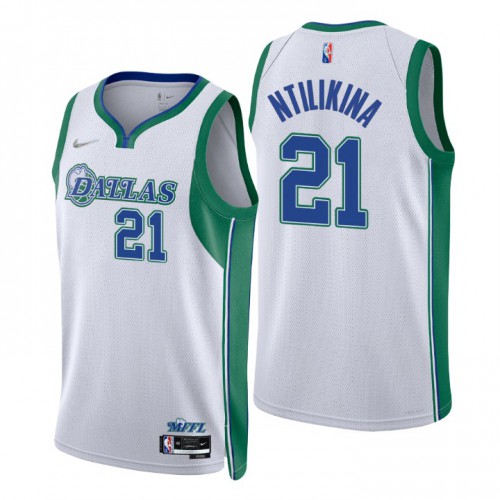 Dallas Dallas Mavericks #21 Frank Ntilikina Men’s Nike White 2021/22 Swingman NBA Jersey – City Edition Men’s