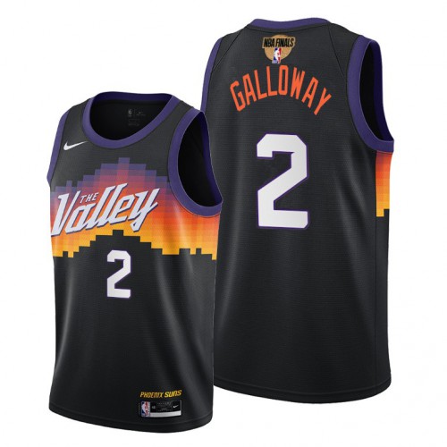Nike Phoenix Suns #2 Langston Galloway Men’s 2021 NBA Finals Bound City Edition Jersey Black Men’s