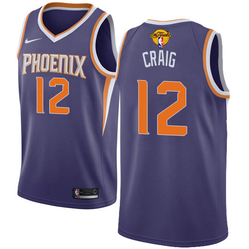 Nike Phoenix Suns #12 Torrey Craig Men’s 2021 NBA Finals Bound Swingman Icon Edition Jersey Purple Men’s