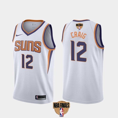 Nike Phoenix Suns #12 Torrey Craig Men’s 2021 NBA Finals Bound Swingman Association Edition Jersey White Men’s