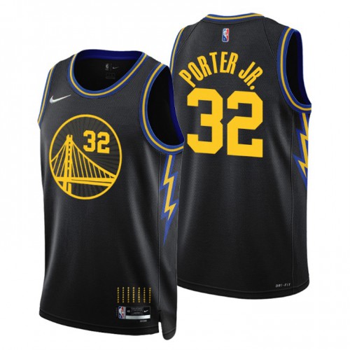 Golden State Golden State Warriors #32 Otto Porter Jr. Men’s Nike Black 2021/22 Swingman NBA Jersey – City Edition Men’s