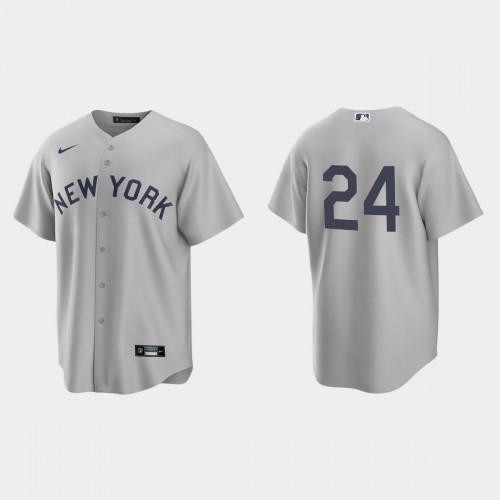 New York New York Yankees #24 Gary Sanchez Men’s Nike Gray 2021 Field of Dreams Game MLB Jersey Men’s