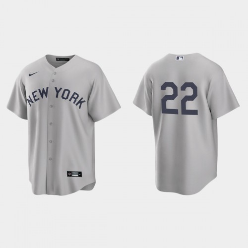New York New York Yankees #22 Greg Allen Men’s Nike Gray 2021 Field of Dreams Game MLB Jersey Men’s