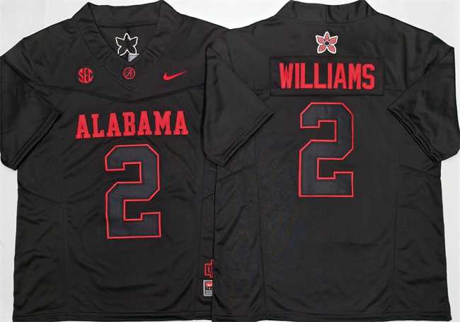 Mens Alabama Crimson Tide #2 Ryan Williams Black 2026 F.U.S.E Stitched Jersey