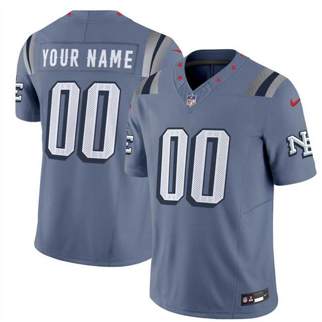 Mens New England Patriots Active Player Custom 2025 F.U.S.E. Rivalries Vapor Limited Football Stitched Jersey