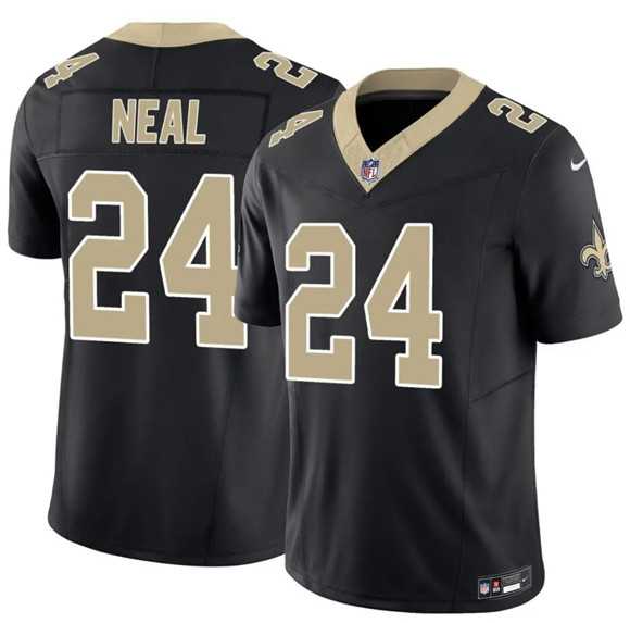 Mens New Orleans Saints #24 Devin Neal Black 2025 F.U.S.E Vapor Limited Stitched Jersey Dzhi->->