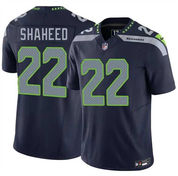 Mens Seattle Seahawks #22 Rashid Shaheed Navy 2025 F.U.S.E. Vapor Untouchable Limited Stitched Jersey Dzhi