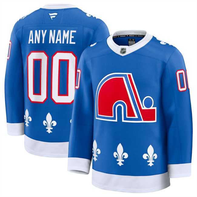 Mens Colorado Avalanche Custom Blue 2025 Alternate Stitched Jersey