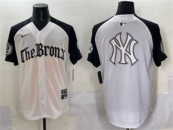 Mens New York Yankees Team Big Logo White Black Gothic Legacy Edition Vapor Premier Limited Stitched Baseball Jerseys