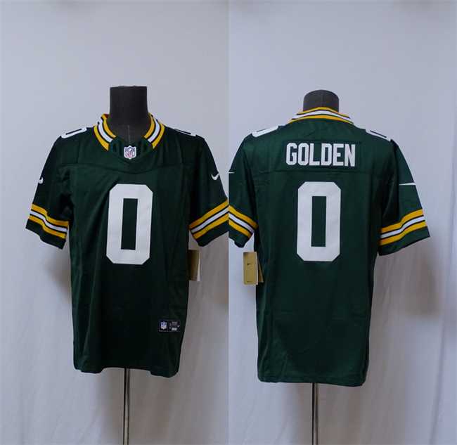 Mens Green Bay Packers #0 Matthew Golden Green Vapor 2025 F.U.S.E. Limited Stitched Jersey