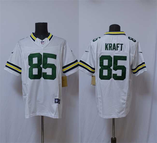 Mens Green Bay Packers #85 Tucker Kraft White Vapor 2025 F.U.S.E. Limited Stitched Jersey