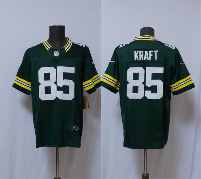 Mens Green Bay Packers #85 Tucker Kraft Green Vapor 2025 F.U.S.E. Limited Stitched Jersey