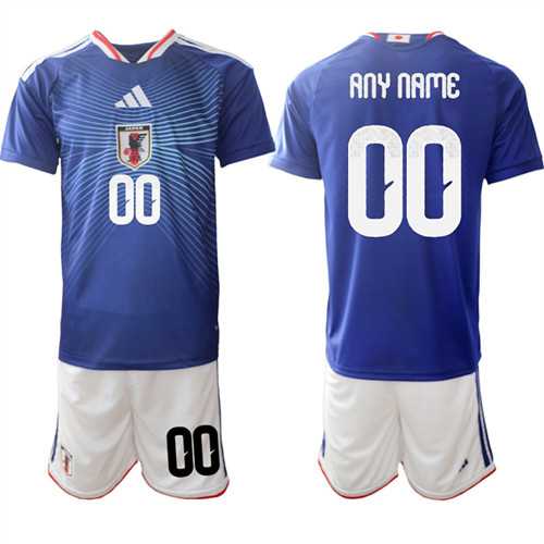 Mens Japan Custom Any Name And Number National Team FIFA x World Cup  Home Blue On Field Jers