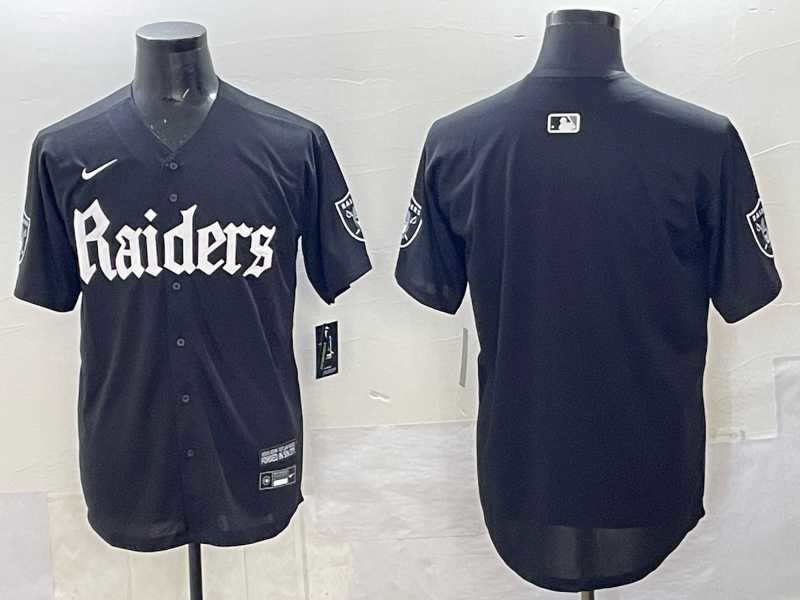Mens Las Vegas Raiders Blank Black Gothic Sin City Shadows Edition Vapor Limited Stitched Baseball Jersey