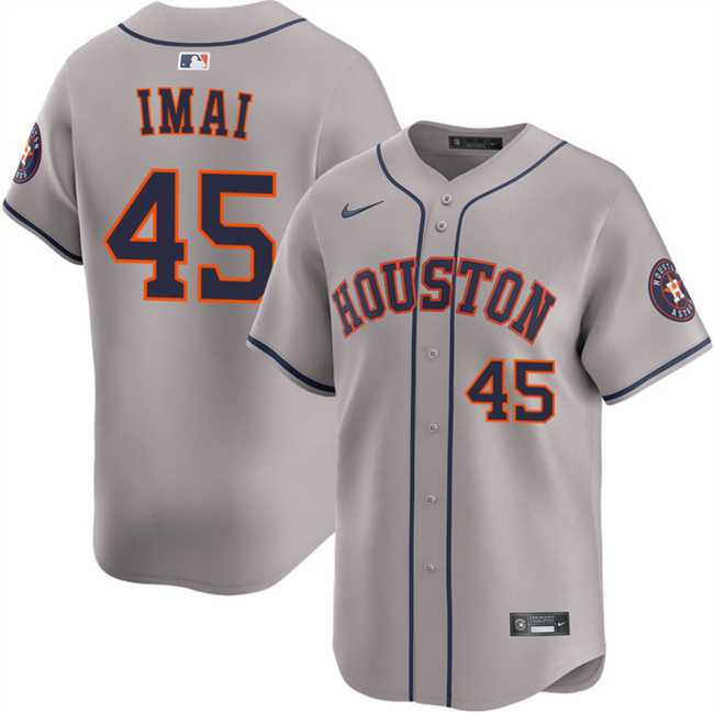 Mens Houston Astros #45 Tatsuya Imai Grey 2026 Limited Stitched Jersey Dzhi