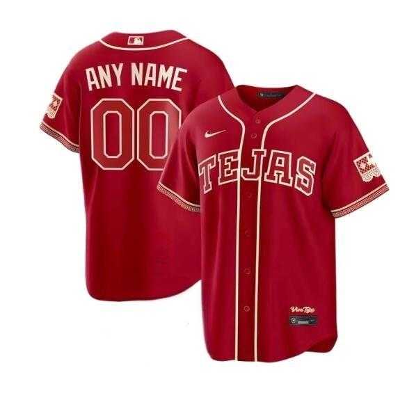 Mens Texas Rangers Custom 2026 City Connect Stadium Baseball Stitched Jersey