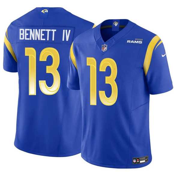 Men & Women & Youth Los Angeles Rams #13 Stetson Bennett IV Blue 2024 F.U.S.E. Vapor Untouchable Stitched Jersey