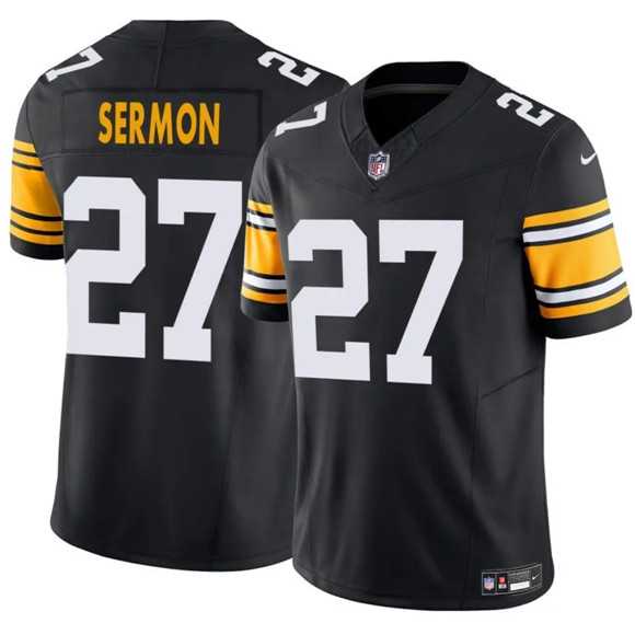Men & Women & Youth Pittsburgh Steelers #27 Trey Sermon Black 2025 F.U.S.E. Alternate Vapor Untouchable Limited Stitched Jersey