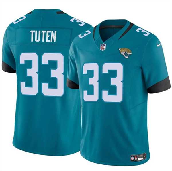 Men & Women & Youth Jacksonville Jaguars #33 Bhayshul Tuten Teal 2024 Vapor Untouchable Limited Stitched Jersey