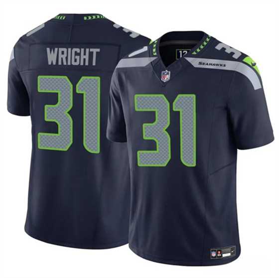Men & Women & Youth Seattle Seahawks #31 Jacardia Wright Navy 2025 F.U.S.E. Vapor Untouchable Limited Stitched Jersey