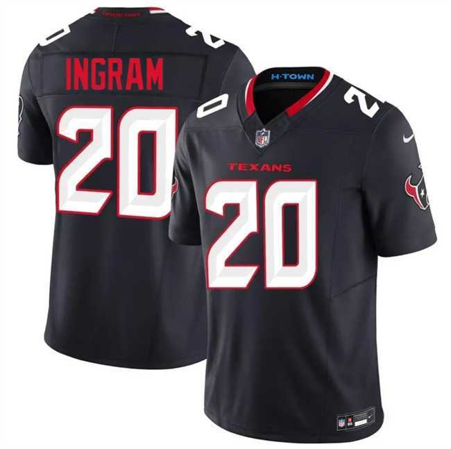 Mens Houston Texans #20 JaMarcus Ingram Navy 2026 F.U.S.E. Vapor Limited Stitched Jersey Dzhi