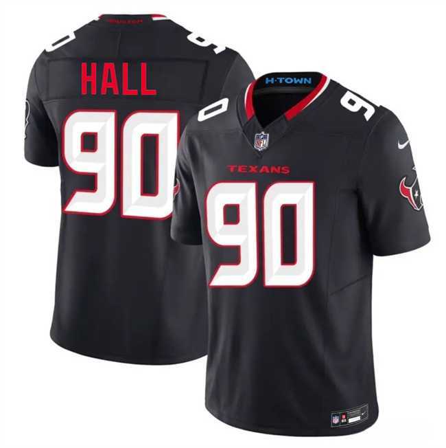 Mens Houston Texans #90 Logan Hall Navy 2nd Alternate 2026 F.U.S.E. Vapor Limited Stitched Jersey Dzhi