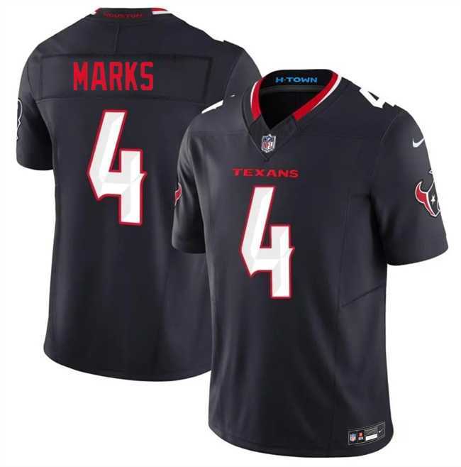 Mens Houston Texans #4 Woody Marks Navy 2nd Alternate 2026 F.U.S.E. Vapor Limited Stitched Jersey Dzhi