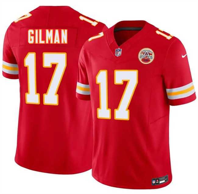 Mens Kansas City Chiefs #17 Alohi Gilman Red 2026 F.U.S.E. Vapor Untouchable Limited Stitched Jersey Dzhi->kansas city chiefs->NFL Jersey