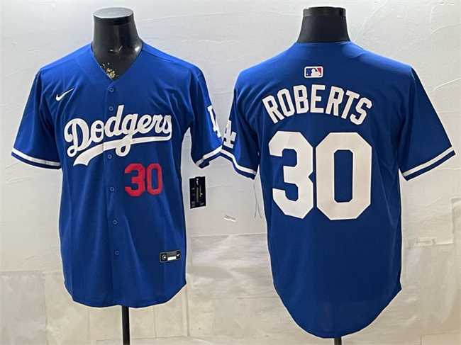 Mens Los Angeles Dodgers #30 Dave Roberts Royal 2026 Limited Stitched Jersey