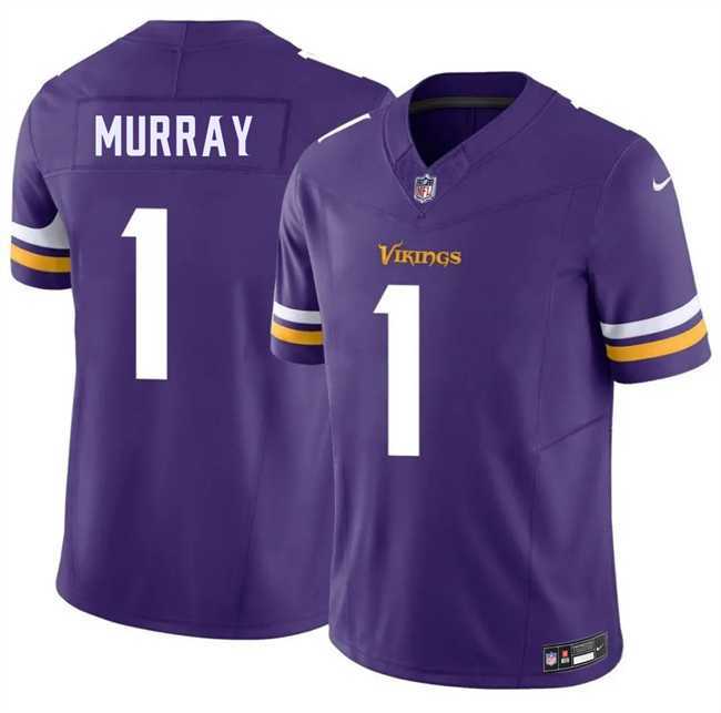 Mens Minnesota Vikings #1 Kyler Murray Purple 2026 F.U.S.E. Vapor Untouchable Limited Stitched Jersey Dzhi