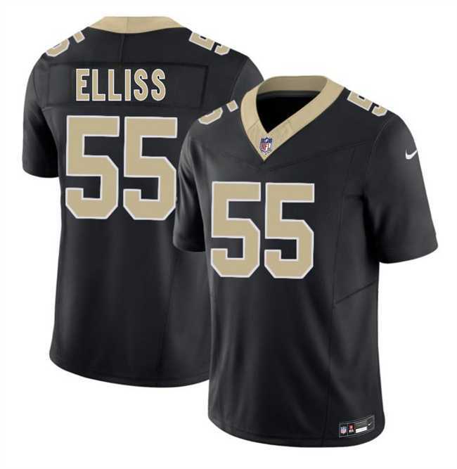 Mens New Orleans Saints #55 Kaden Elliss Black 2026 F.U.S.E Vapor Limited Stitched Jersey Dzhi->new orleans saints->NFL Jersey