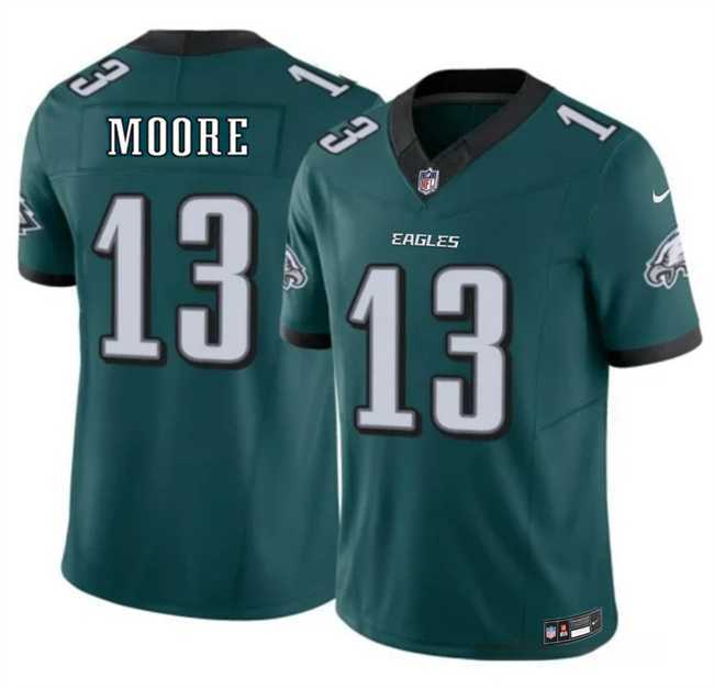 Mens Philadelphia Eagles #13 Elijah Moore Green 2026 F.U.S.E. Vapor Untouchable Limited Stitched Jersey Dzhi->philadelphia eagles->NFL Jersey