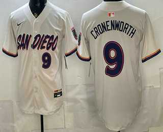 Mens San Diego Padres #9 Jake Cronenworth Cream 2026 City Connect Baseball Jersey