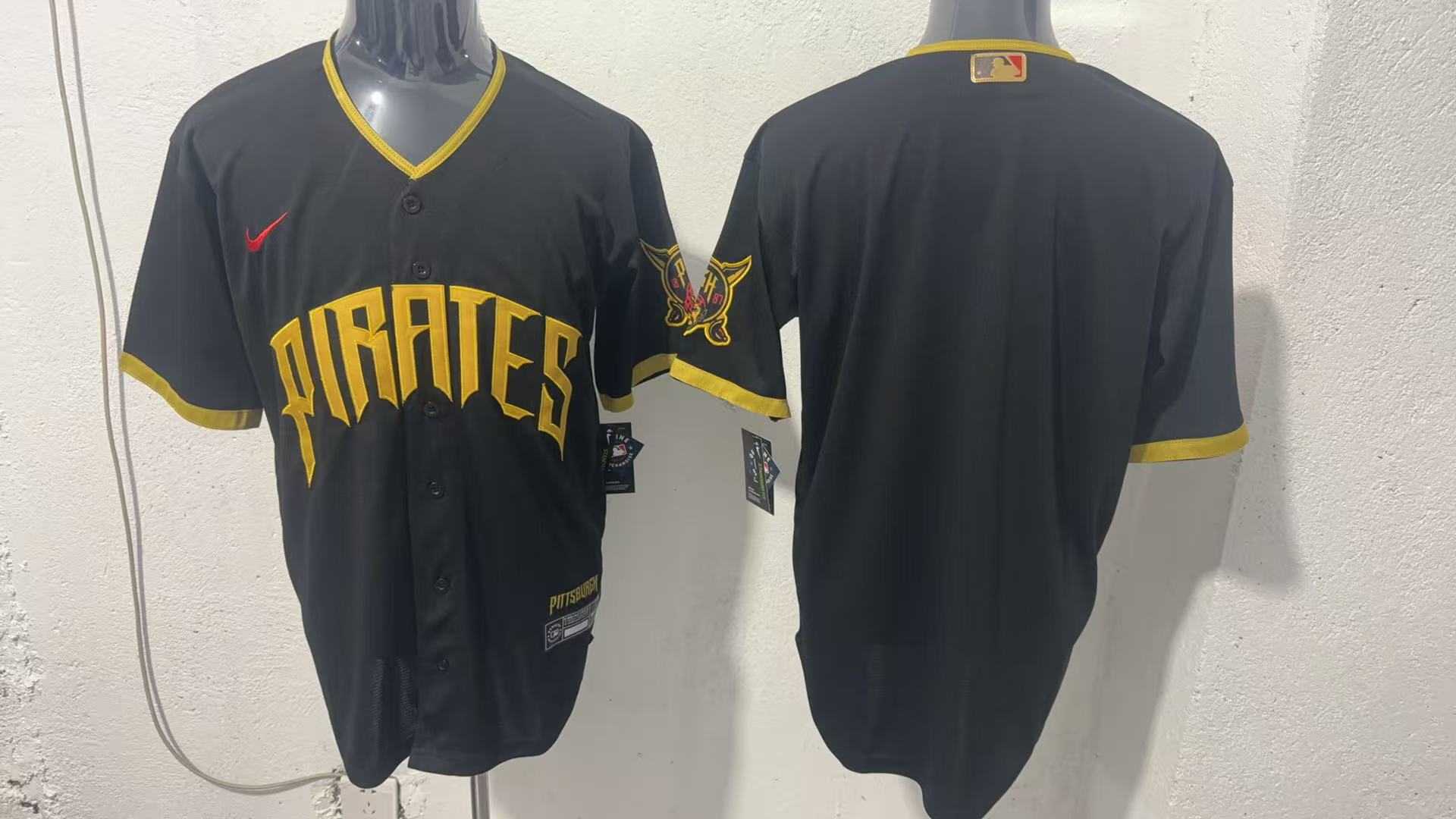 Mens Pittsburgh Pirates Blank Black 2026 City Connect Stadium Jersey